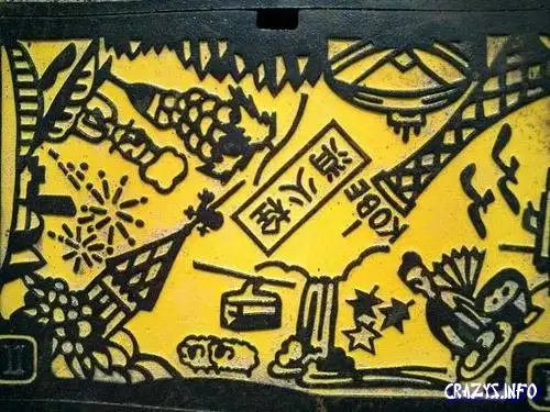 Японцы рисуют не только аниме, но и на люках