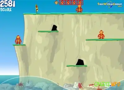 Игра - Monkey Gliff Diving