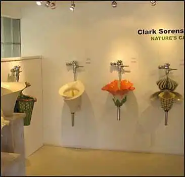 Писуар-цветочек