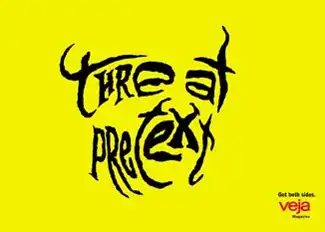 Типографские загадки от журнала Veja