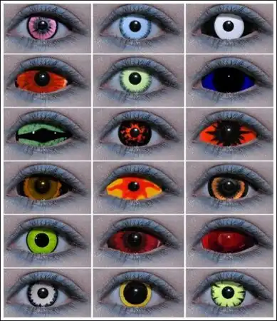 Самые необычные линзы для глаз.