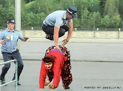 Фотожаба на ментовские учения