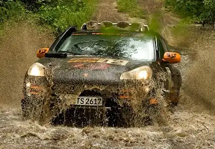 Убитый Porsche Cayenne S Transsyberia