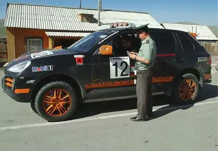 Убитый Porsche Cayenne S Transsyberia