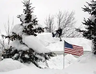 Зима побывала и в Америке