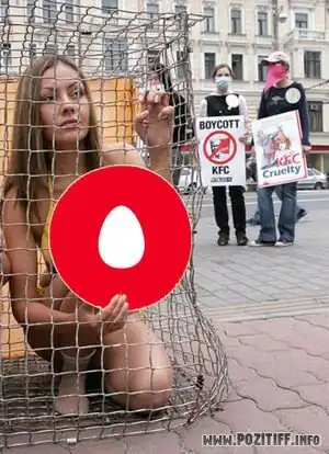 Девушка в клетке (Фотожаба)