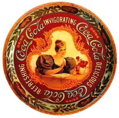 Первые этикетки напитка компании "Coca Cola".