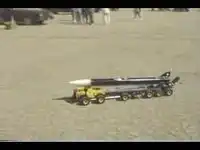 Радиомодель с рабочей ракетой