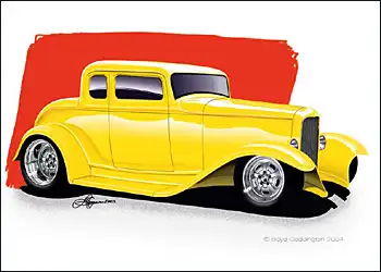 Рисунки дизайнеров из телепередачи American Hot Rod