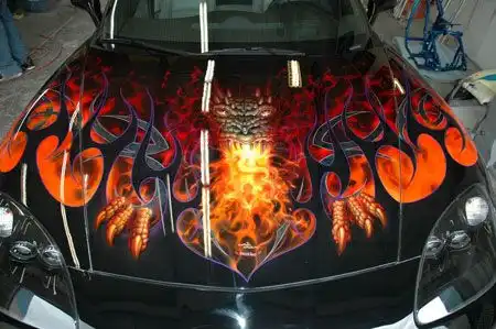 Красивая авто аэрография