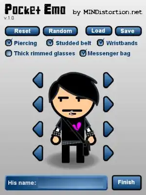 Классная тема. Создай своего эмо )