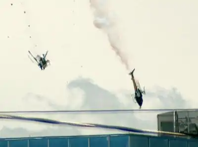 В Аризоне столкнулись вертолеты двух телекомпаний.