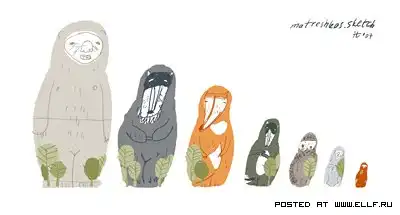 Оригинальные матрешки