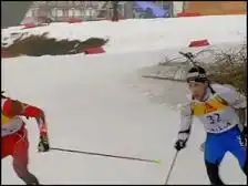 Падение биатлониста