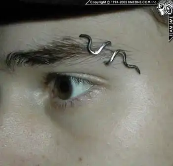 Пирсинг брови