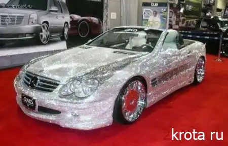 Mercedes-Benz SL600 покрытый кристаллами Swarovski (6 фото)