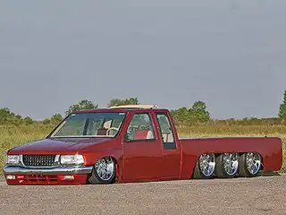 Техасский товарищ соорудил восьмиколёсный пикап.