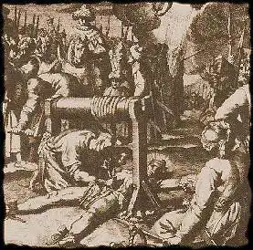 Казнь волочением, повешением и четвертованием