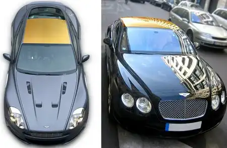 В Лондоне входят в моду золотые крыши для автомобилей