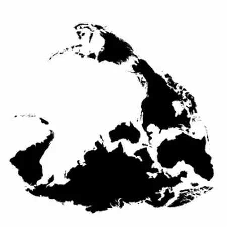 Животные, составленные из континентов, островов и архипелагов Земли