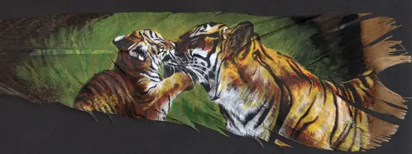 Роспись по перу ))