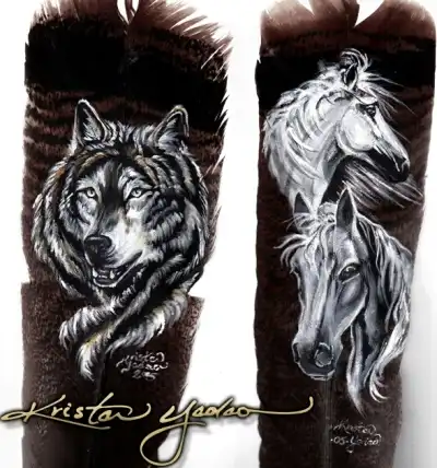 Роспись по перу ))