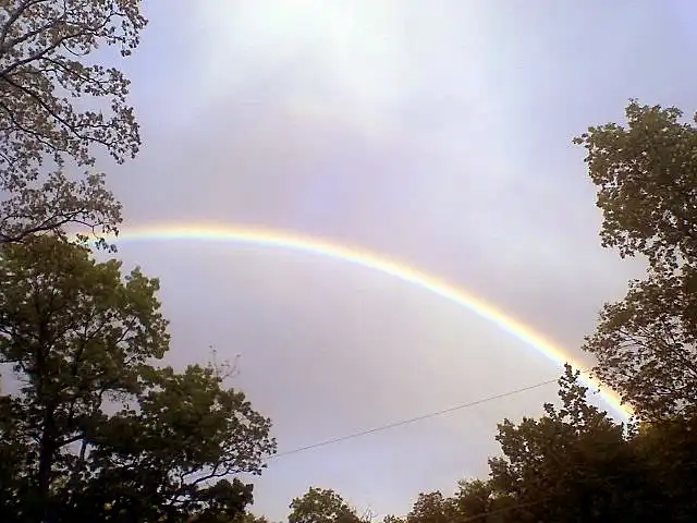 Радуга после дождя.