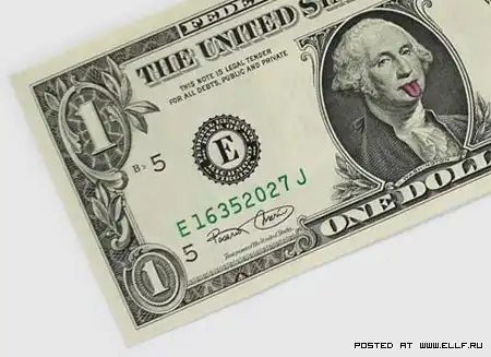 Разрисовываем однодолларовую купюру XD