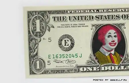 Разрисовываем однодолларовую купюру XD