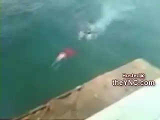 Прыжок с моста. Жесть