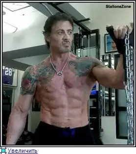 Тренировка Сильвестра Сталлоне (в 62 года)