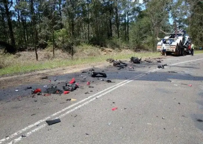 Ужасная авария Kawasaki ZX-14