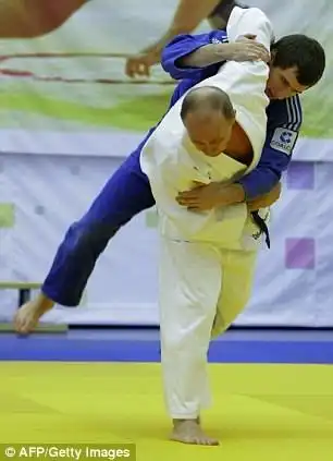 Владимир Путин принял участие в Открытом чемпионате по дзюдо