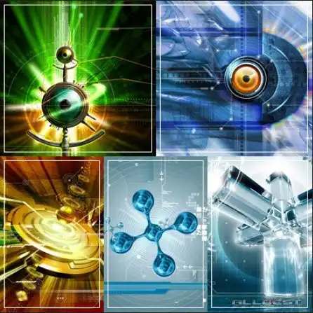 3D Хай-Тек фотомикс.(3D Graphics Future Tech HQ Wallpapers)