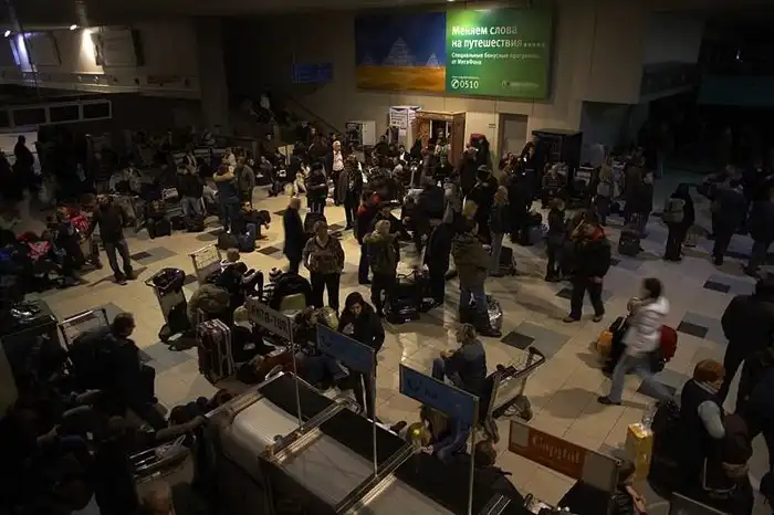 Пленные в аэропорту Домодедово