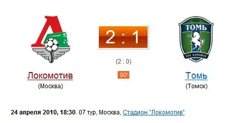 Локомотив - Томь