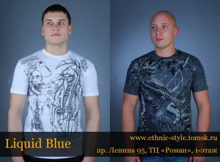 Новое поступление футболок Liquid Blue