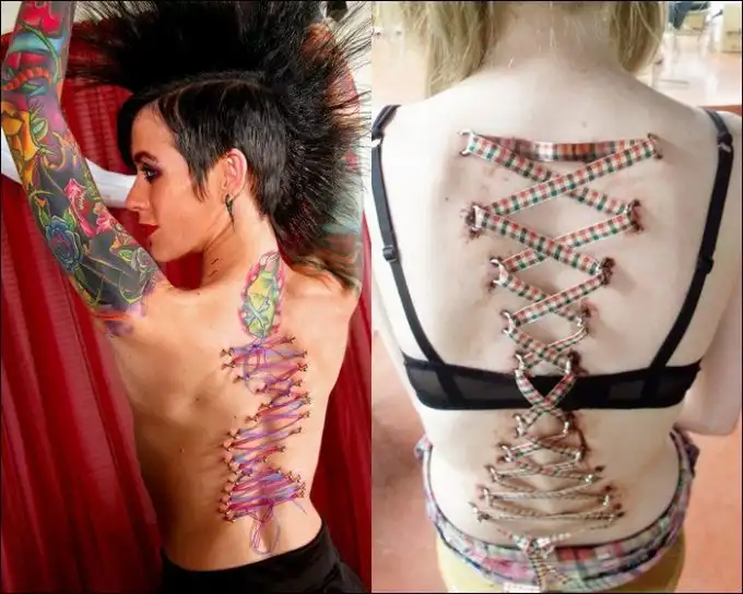 Корсетный пирсинг