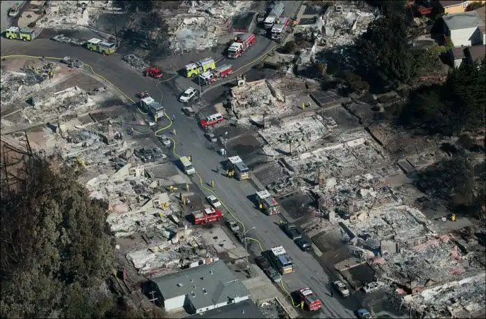 Взрыв газопровода в Калифорнии