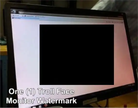 "Водяной знак" на мониторе или издевательство над компьютерщиком