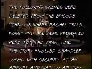 удаленная сцена из сериала "друзья"