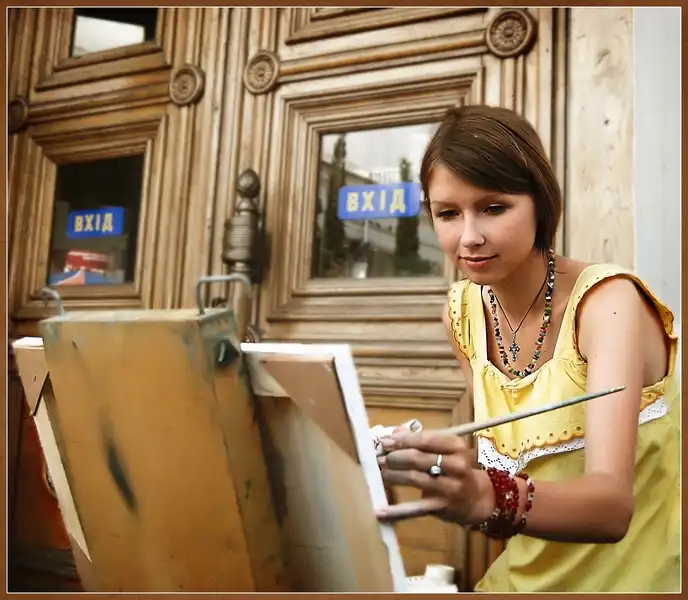 Развитие таланта одной юной  художницы (мини пост)