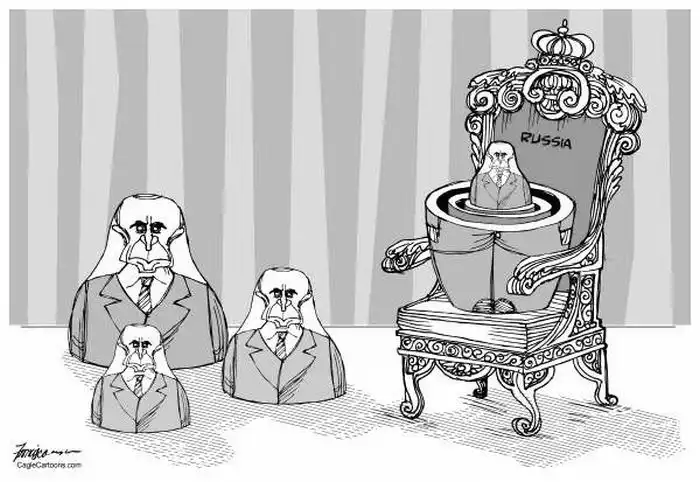 Иностранные карикатуры на наши выборы