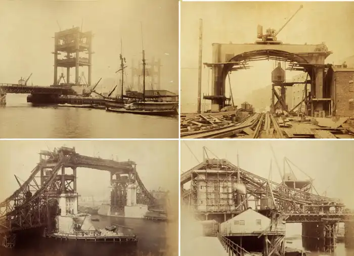Найдены фотографии постройки Тауэрского моста