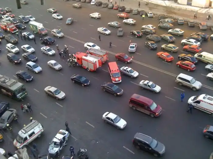 Авария на Садовом кольце 09.03.11