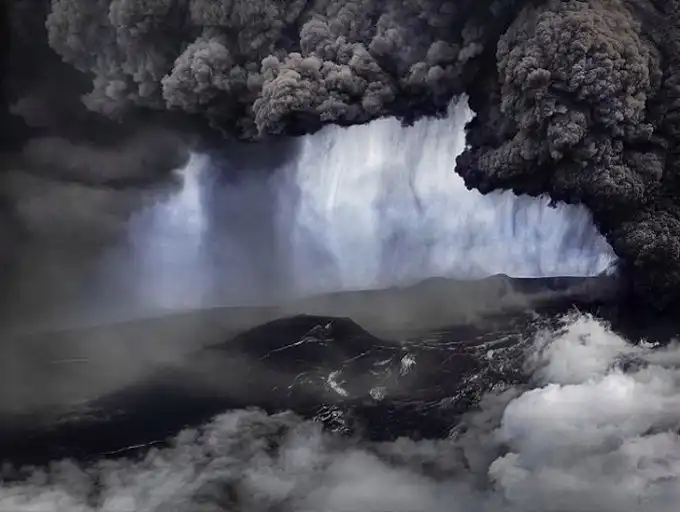 Извержение вулкана в Исландии