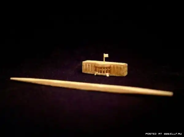 Впечатляющие скульптуры, сделанные из зубочистки