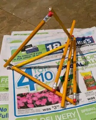 Фигуры из карандашей