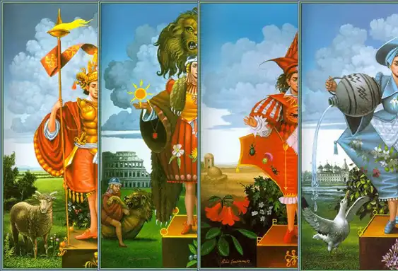 Знаки Зодиака от художника Питера Лоумэна (Peter Lowman)