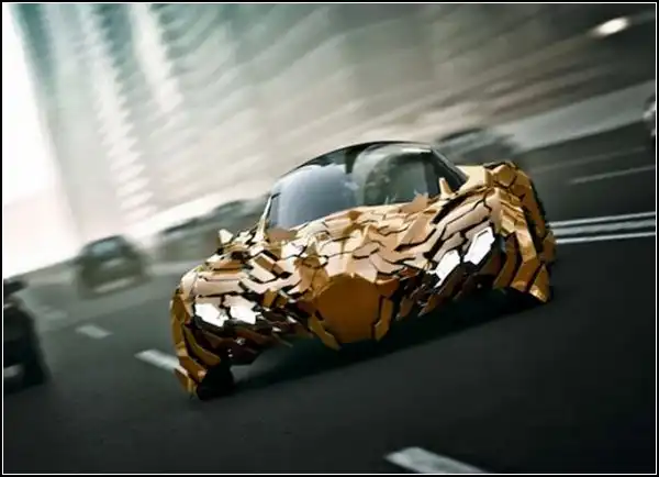 В чешуе, как жар горя... Концепт-кар Flake от фантазера Да Фенга (Da Feng)